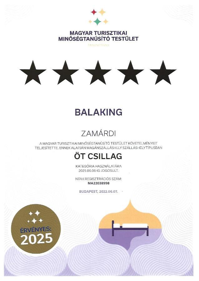 Balaking Villa Zamárdi Exteriör bild